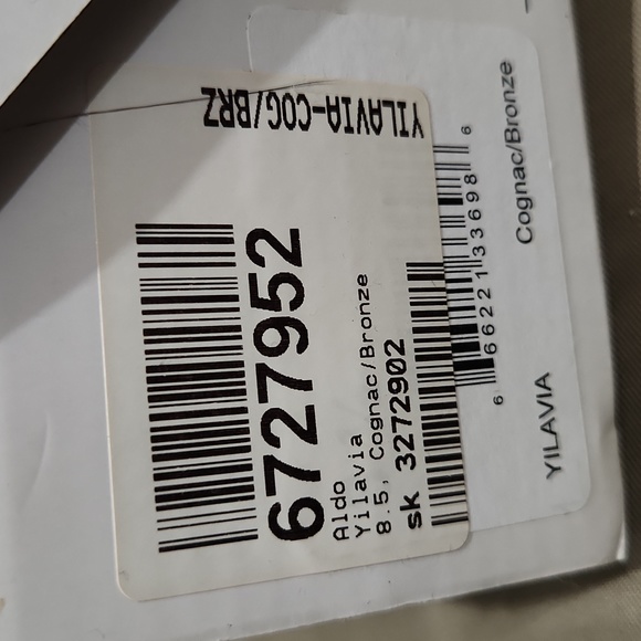 Aldo Yilavia Cognac/Bronze Flip Flops 8.5 - Picture 5 of 7